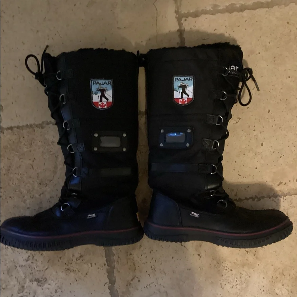 Pajar Women's Grip Zip Waterproof Lace-Up Winter Boots US 8